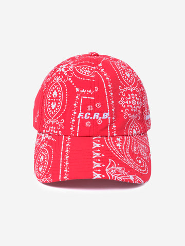 F.C. REAL BRISTOL Cappello rosso in nylon con stampa bandana