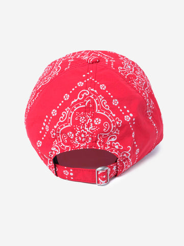 F.C. REAL BRISTOL Cappello rosso in nylon con stampa bandana