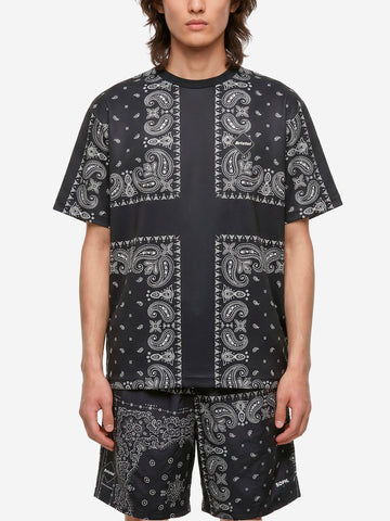 F.C. REAL BRISTOL T-shirt nera con stampa bandana Nero