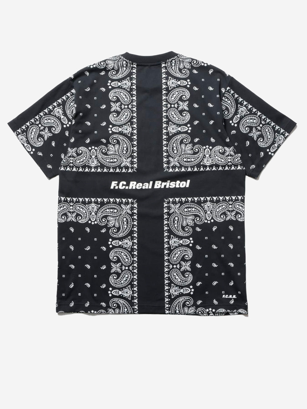 F.C. REAL BRISTOL T-shirt nera con stampa bandana Nero Urbanstaroma