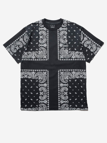 F.C. REAL BRISTOL T-shirt nera con stampa bandana Nero