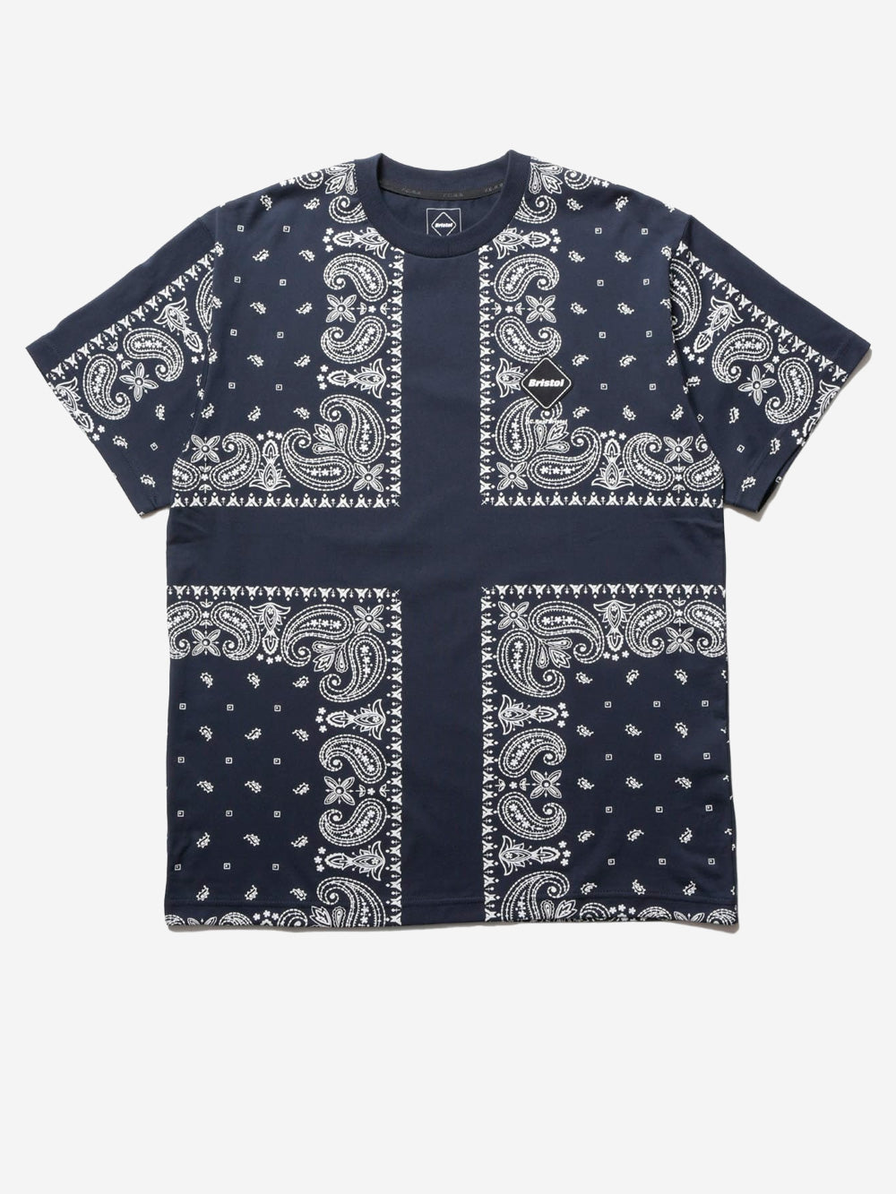 F.C. REAL BRISTOL T-shirt blu con stampa bandana Blu Urbanstaroma