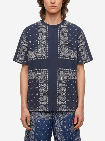 F.C. REAL BRISTOL T-shirt blu con stampa bandana Blu