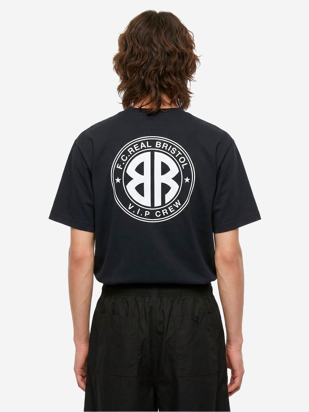 F.C. REAL BRISTOL T-shirt nera con grafica VIP Nero Urbanstaroma