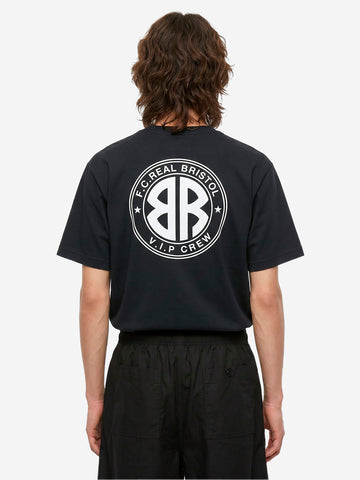 F.C. REAL BRISTOL T-shirt nera con grafica VIP Nero