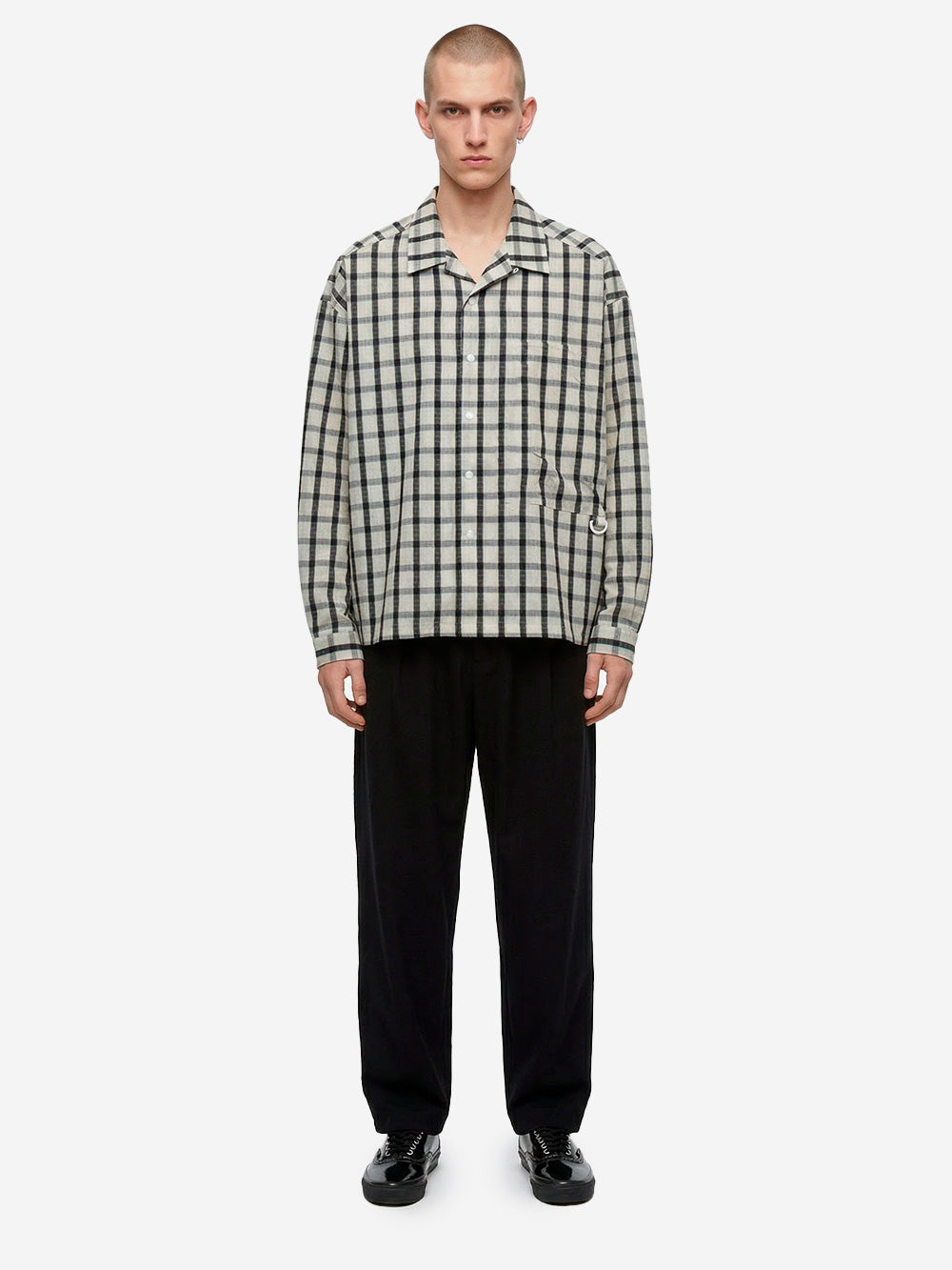 F/CE Pantaloni air balloon neri con pinces Nero Urbanstaroma
