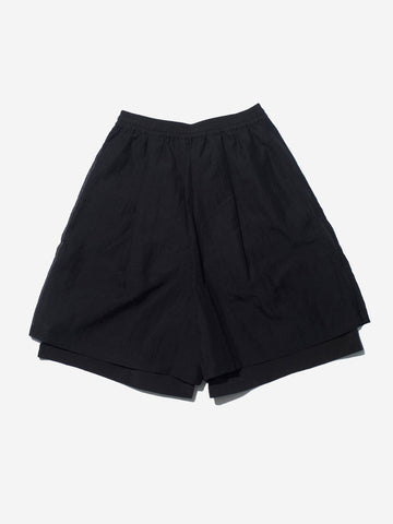 F/CE Shorts tecnici ampi in mesh layered Nero