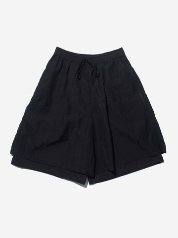 F/CE Shorts tecnici ampi in mesh layered Nero