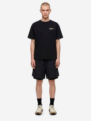 F/CE T-shirt nera con logo distorto Nero