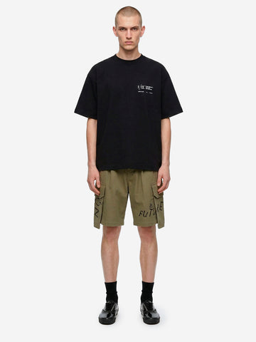 F/CE T-shirt nera in cotone con stampa 'Corporate' Nero