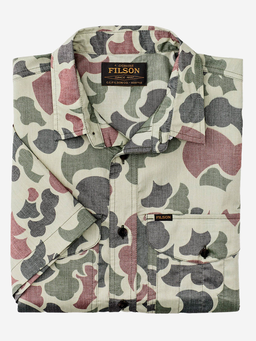 FILSON Camicia a maniche corte outdoor 'Twin Laakes' con stampa camouflage Camouflage Urbanstaroma