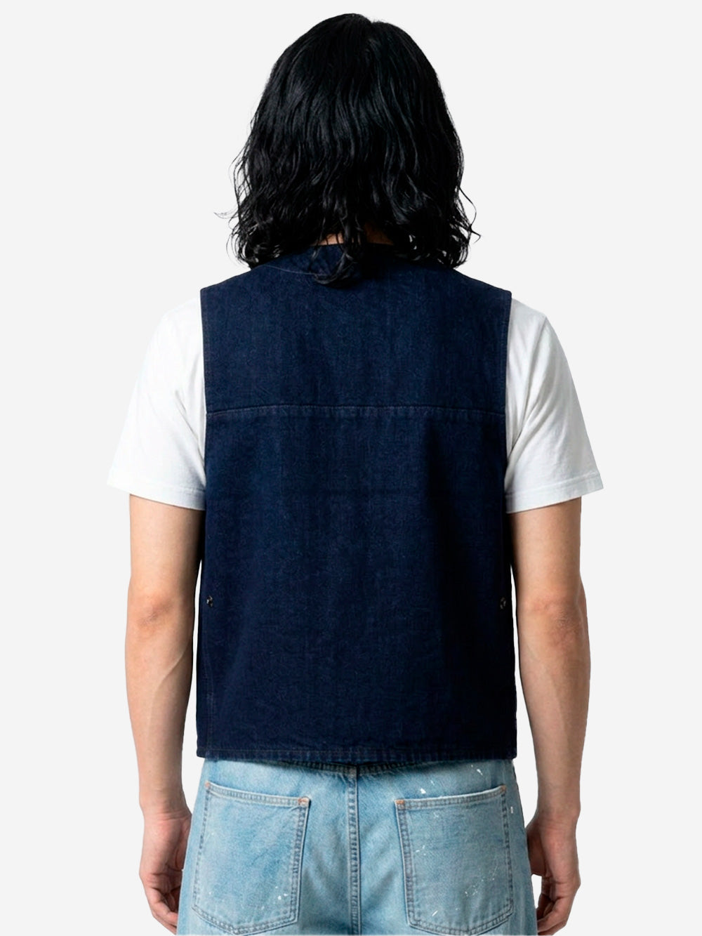 FILSON Gilet in tela fitta indigo con finitura irorepellente e tasche Blu Urbanstaroma