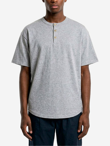 FRIZMWORKS T-shirt grigia con collo Hanley Grigio