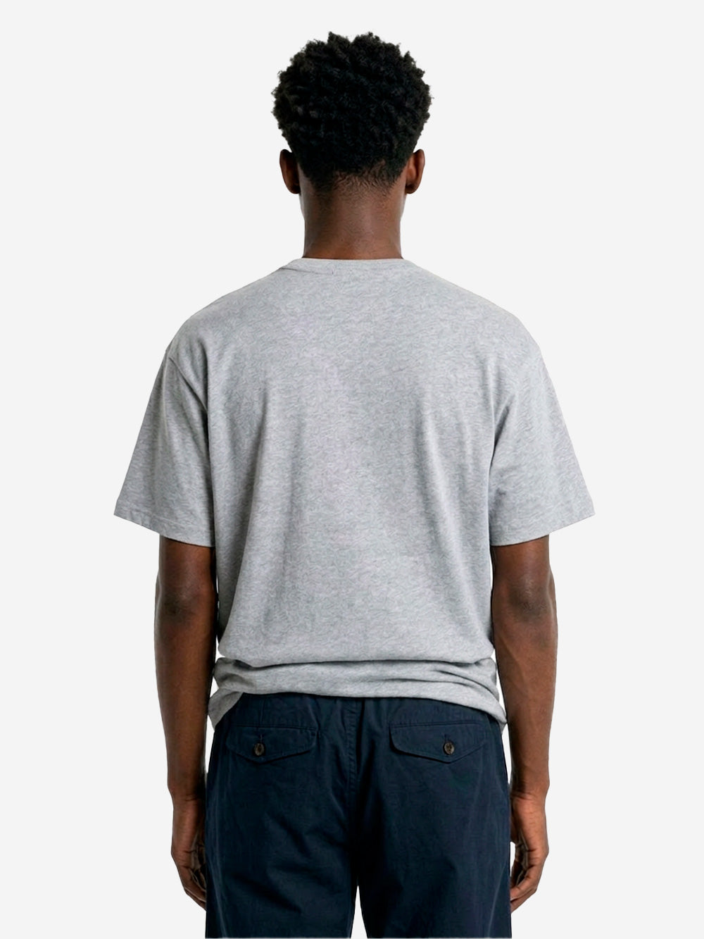 FRIZMWORKS T-shirt grigia con collo Hanley Grigio Urbanstaroma