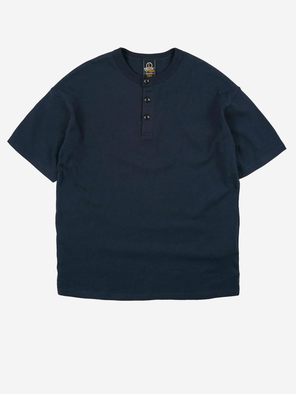 FRIZMWORKS T-shirt blu con collo Hanley Blu Urbanstaroma
