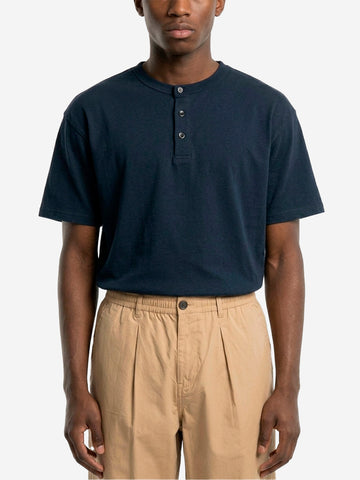 FRIZMWORKS T-shirt blu con collo Hanley Blu