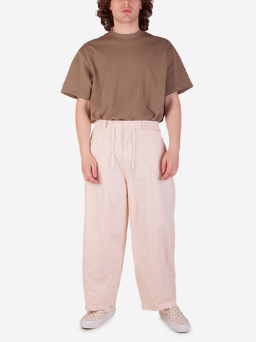 FRIZMWORKS Pantaloni Balloon avorio in twill di cotone avorio