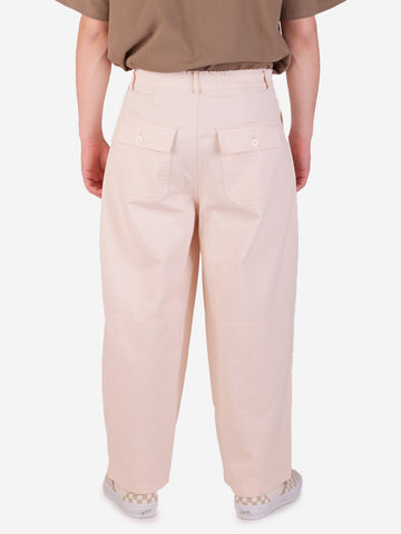 FRIZMWORKS Pantaloni Balloon avorio in twill di cotone avorio