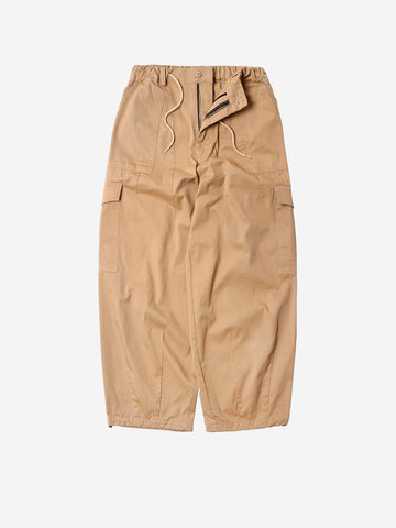 FRIZMWORKS Pantaloni cargo ballonn beige in twill di cotone Beige