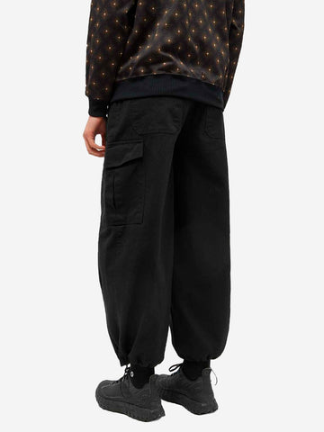 FRIZMWORKS Pantaloni twill cargo Balloon neri Nero