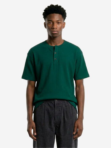 FRIZMWORKS T-shirt verde con collo Hanley Verde scuro