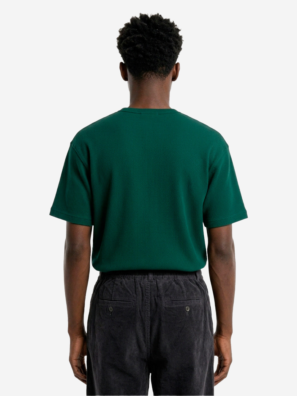 FRIZMWORKS T-shirt verde con collo Hanley Verde scuro Urbanstaroma