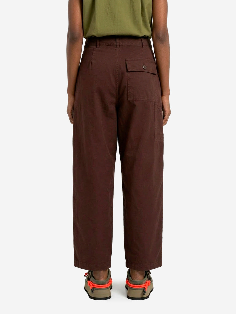GIRLS OF DUST Pantaloni marroni wide pleated 'Ambassador' Caffe' Urbanstaroma