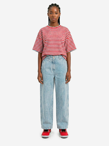 GIRLS OF DUST Chino 'Submarine' in denim blu perla Blue
