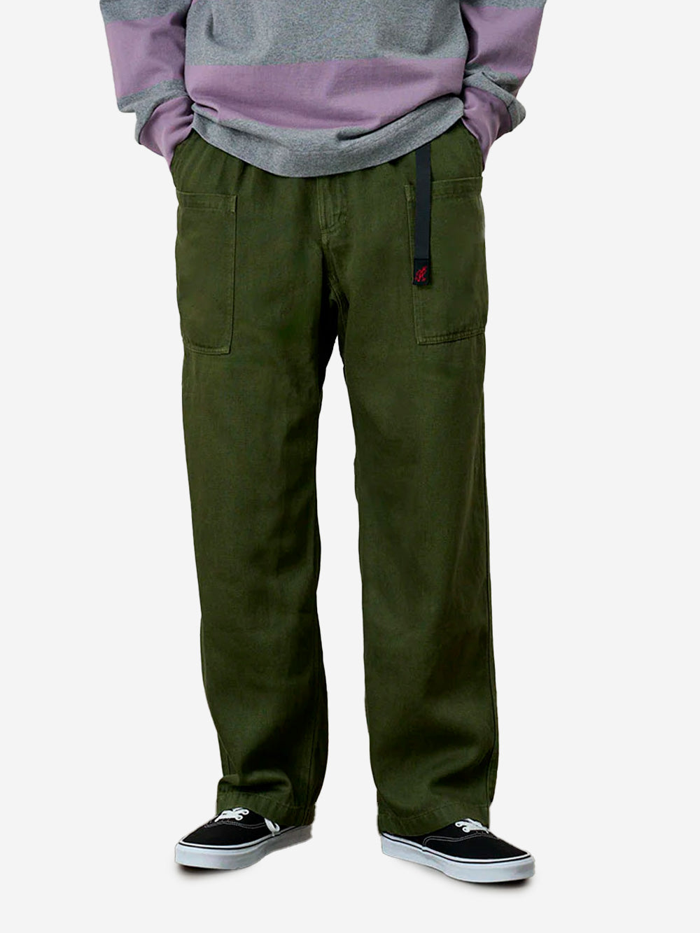 GRAMICCI Hemp Relaxed Pant verde oliva Oliva Urbanstaroma