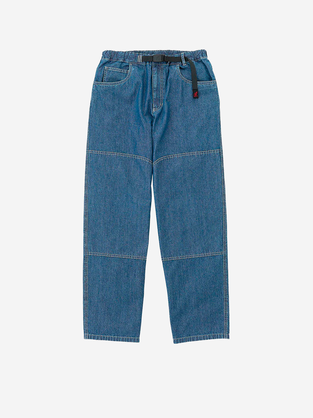 GRAMICCI Pantaloni blu 'Double Knee' in Japanese Chambray Blu Urbanstaroma