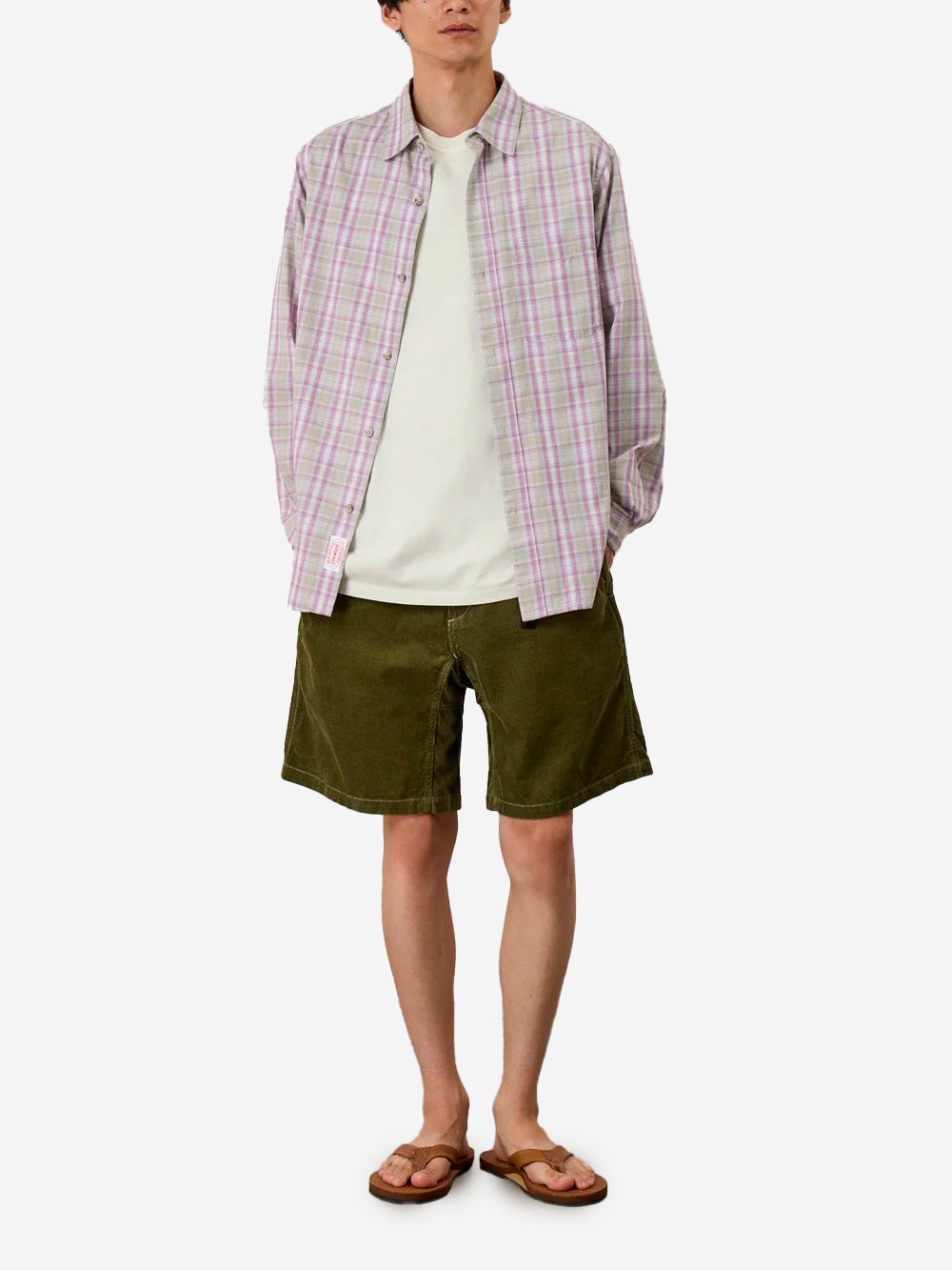 GRAMICCI G-Short in velluto a coste verde oliva Olive Urbanstaroma
