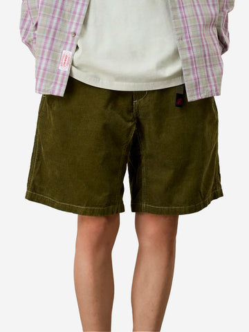 GRAMICCI G-Short in velluto a coste verde oliva Olive