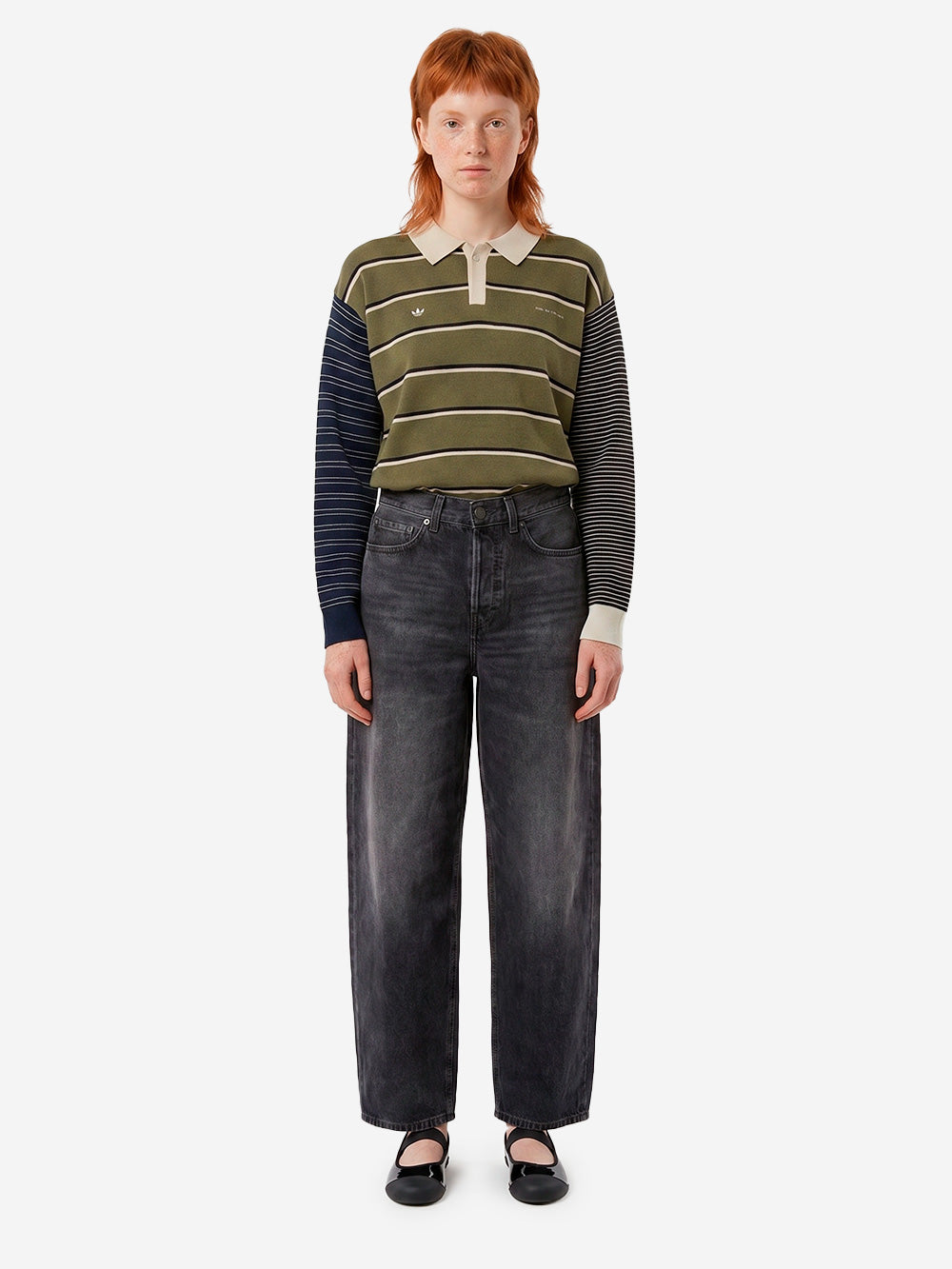 HAIKURE Jeans 'Bethany' neri cropped a gamba ampia Black Urbanstaroma