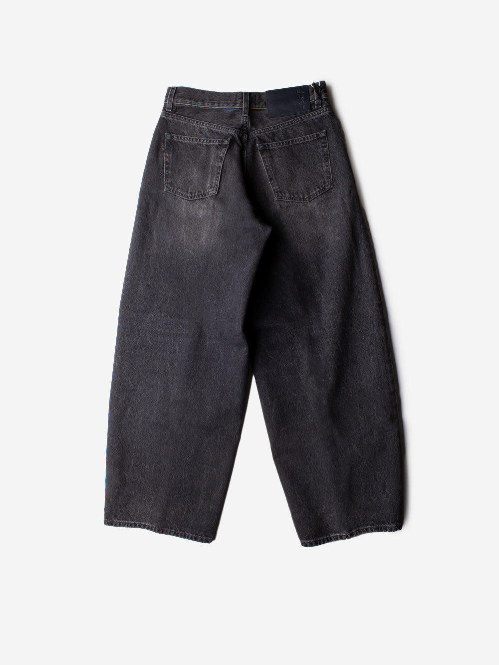 HAIKURE Jeans 'Bethany' neri cropped a gamba ampia Black Urbanstaroma