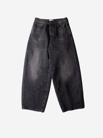 HAIKURE Jeans 'Bethany' neri cropped a gamba ampia Black