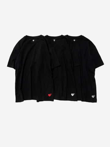 HUMAN MADE T-shirt pack nero (x3) Nero