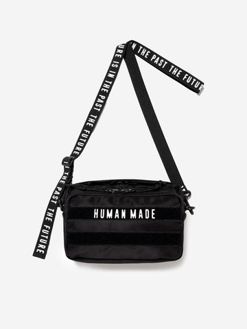 HUMAN MADE 'Military Pouch' Borsa a tracolla piccola nera in nylon Nero