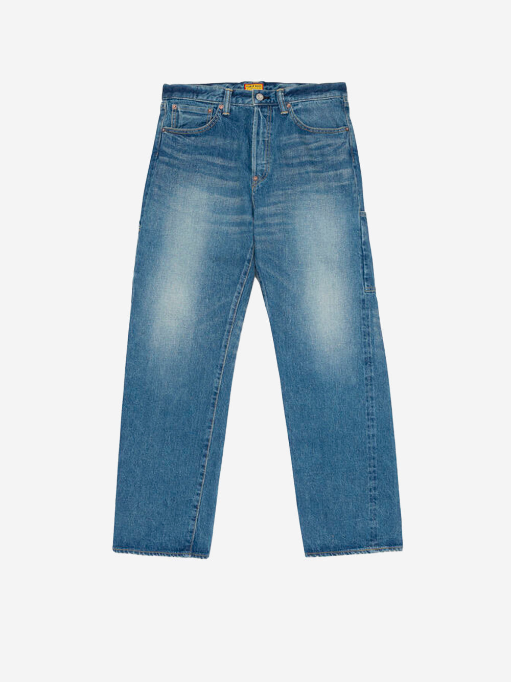 HUMAN MADE Jeans cimosati straight 'Futura' lavaggio indigo chiaro Denim Urbanstaroma