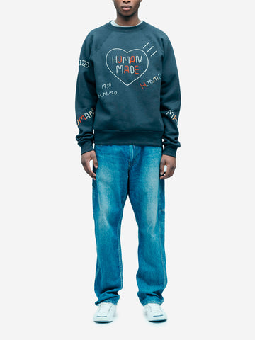 HUMAN MADE Jeans cimosati straight 'Futura' lavaggio indigo chiaro Denim