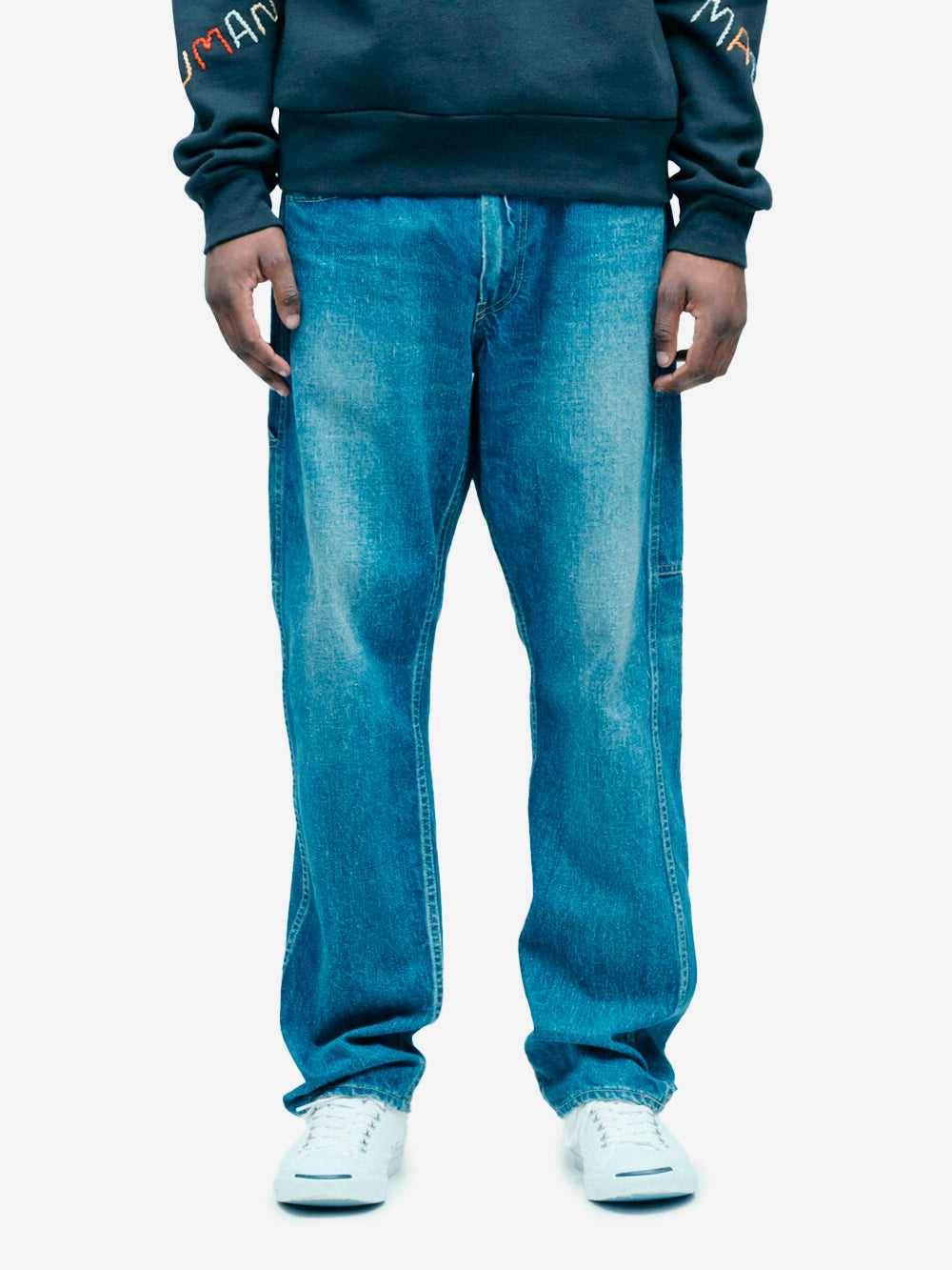 HUMAN MADE Straight selvedge 'Futura' jeans light indigo wash