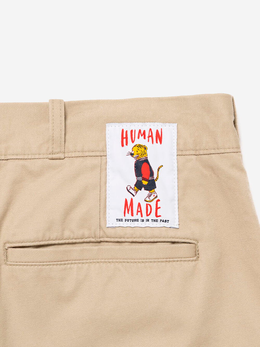 HUMAN MADE Pantaloni beige College con ricami Beige Urbanstaroma