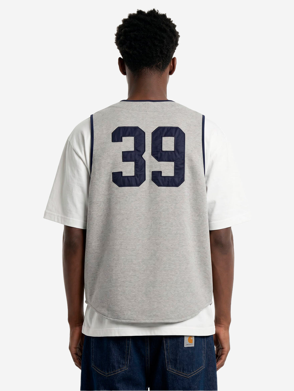 HUMAN MADE Gilet grigio 'Baseball Shirt' Grigio Urbanstaroma