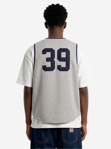 HUMAN MADE Gilet grigio 'Baseball Shirt' Grigio