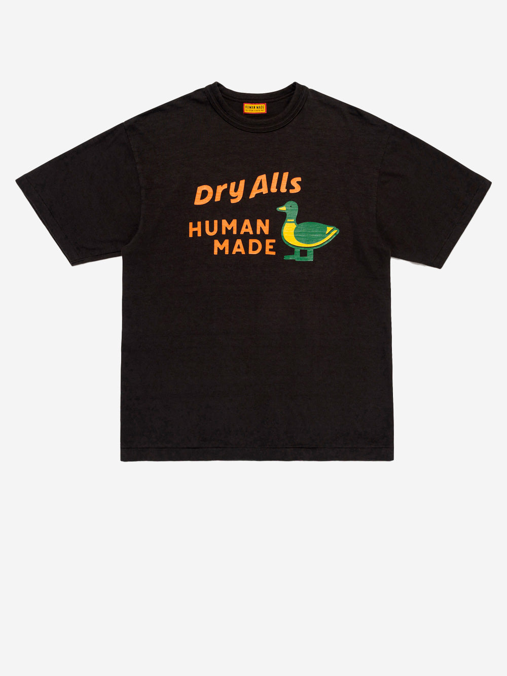 HUMAN MADE T-shirt nera con grafica duck e heart logo Nero Urbanstaroma