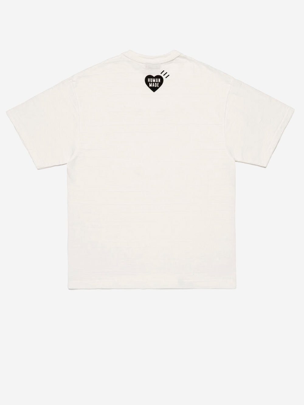 HUMAN MADE T-shirt in cotone bianco con grafica dog e colletto rinforzato Bianco Urbanstaroma