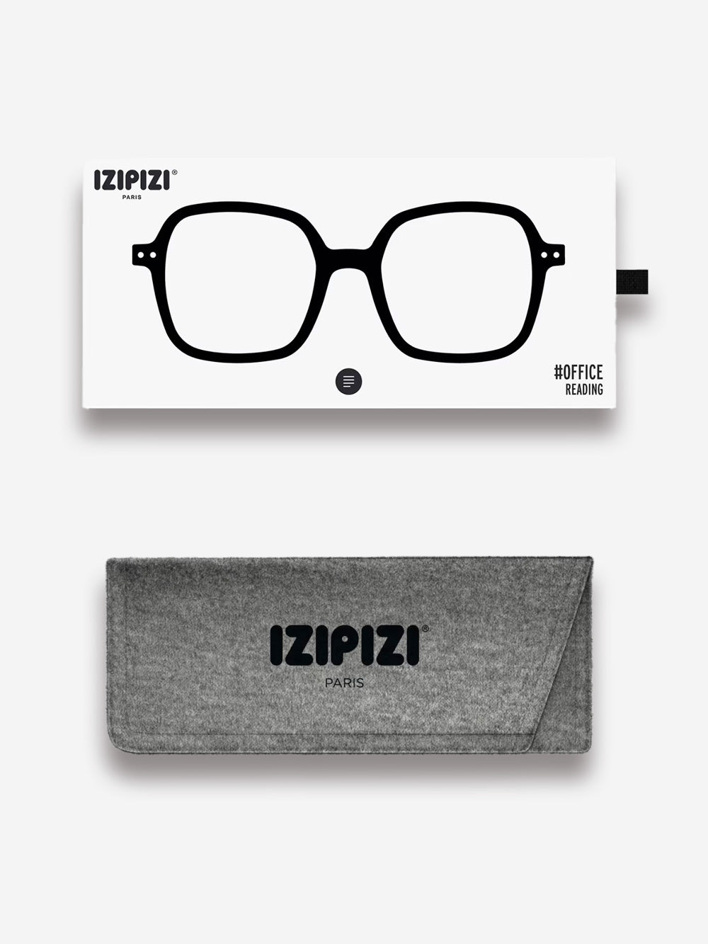 IZIPIZI Occhiali da lettura neri 'Office' forma quadrata oversize Nero Urbanstaroma