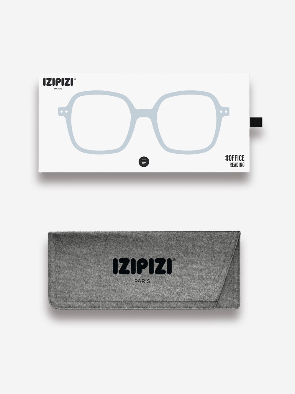 IZIPIZI Occhiali da lettura celesti ghiaccio 'Office' forma quadrata oversize Blue Urbanstaroma