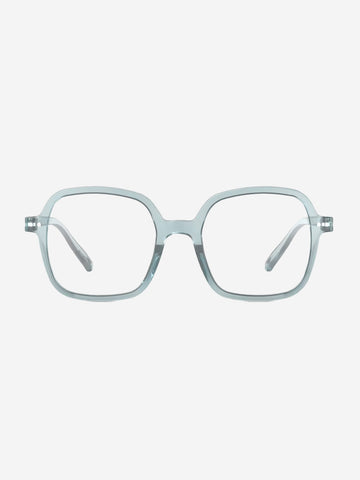 IZIPIZI Occhiali da lettura celesti ghiaccio 'Office' forma quadrata oversize Blue
