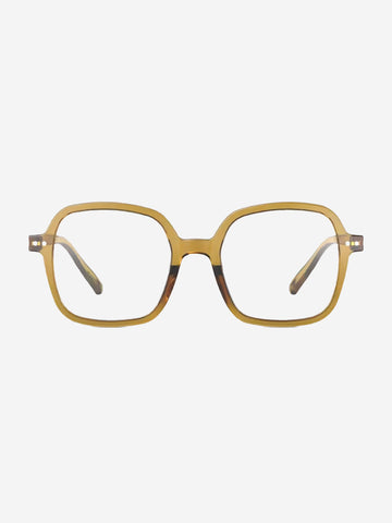 IZIPIZI Occhiali da lettura oro verdi 'Office' forma quadrata oversize Verde