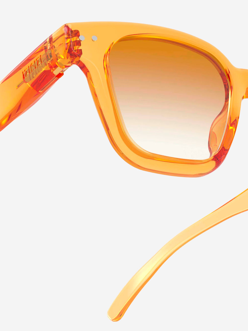 IZIPIZI Occhiali da sole dorati 'Road Sun' forma rettangolare Marrone chiaro Urbanstaroma